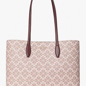 kate spade; spade flower coated canvas all day large tote